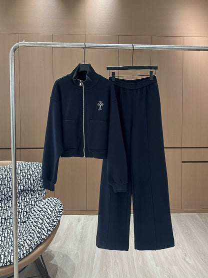 Sports casual fleece suit